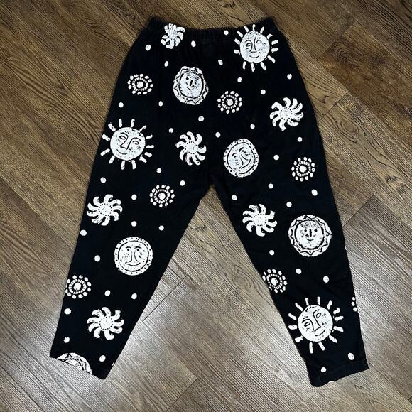 M.MAC Black White Leggings M Petite Suns Silkscreen Boutiqe - Picture 8 of 9